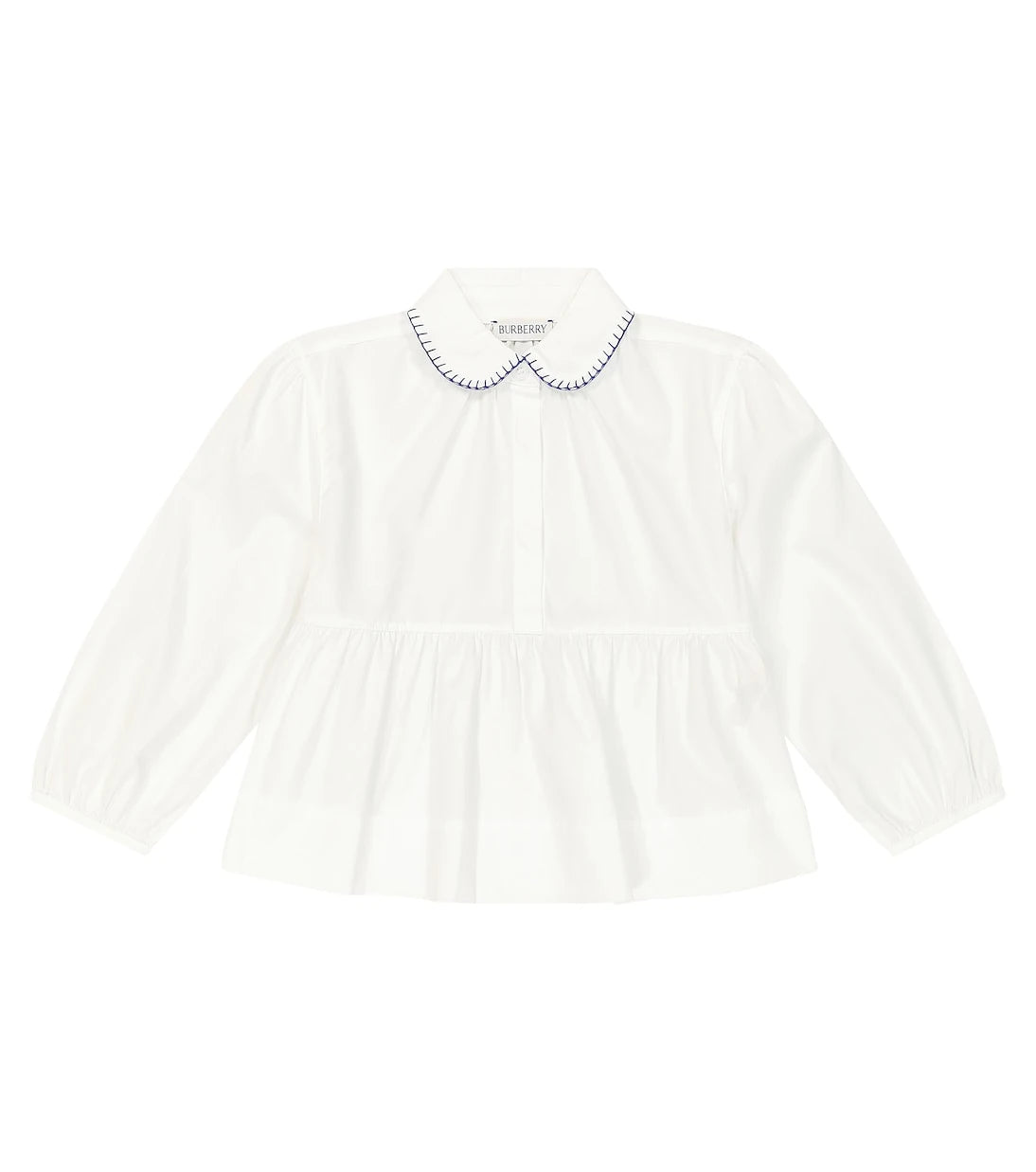 Burberry Kids - Cotton-blend poplin blouse
