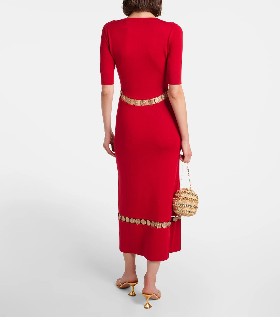 Rabanne - Wool-blend maxi dress