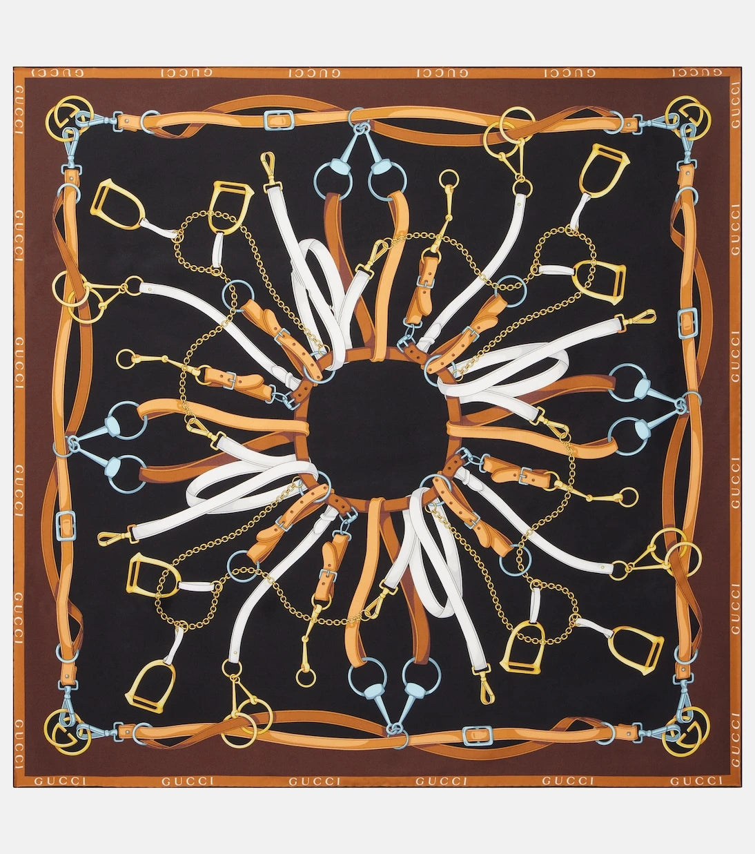 Gucci - Printed silk twill scarf