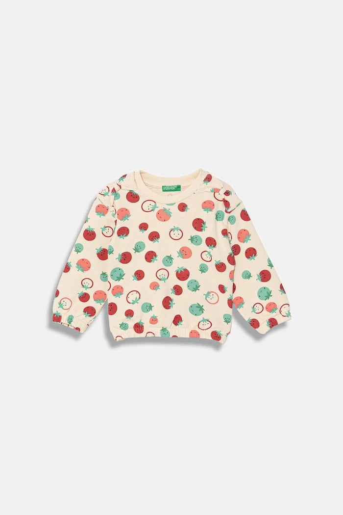 United Colors of Benetton çocuk pamuklu sweatshirt