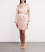 Pink Silk Short Robe
