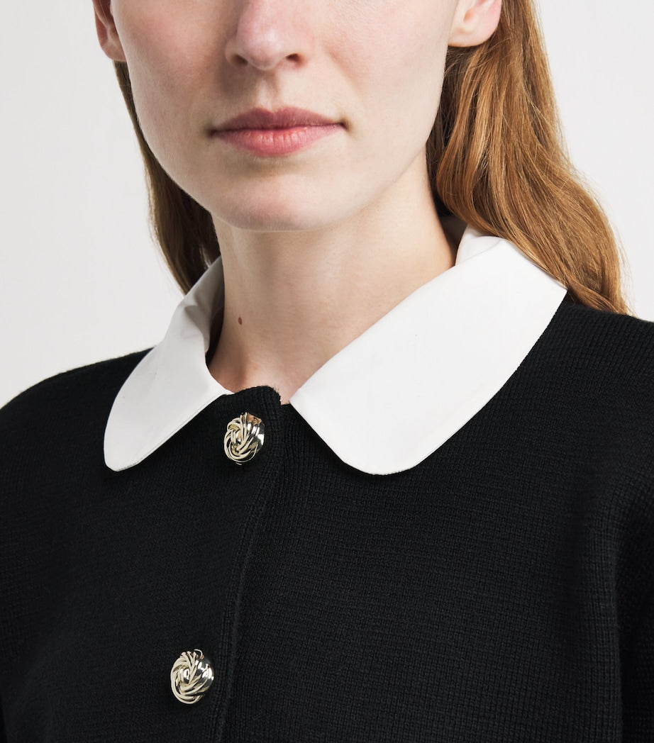 Claudie Pierlot Black Collared Cardigan