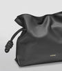 Black Leather Flamenco Purse