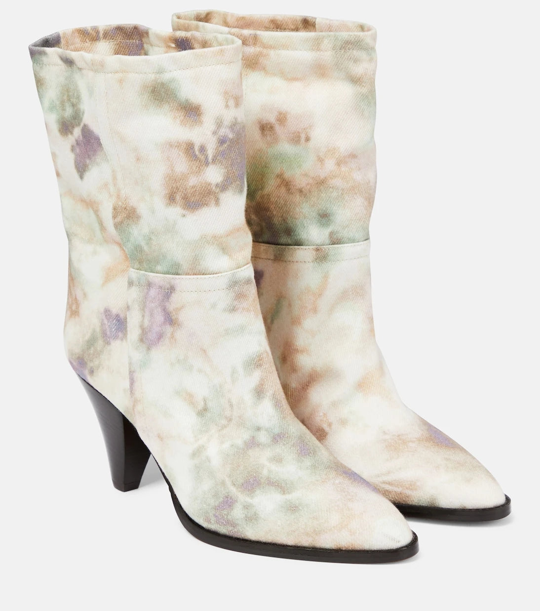 Isabel Marant - Rouxa printed canvas ankle boots