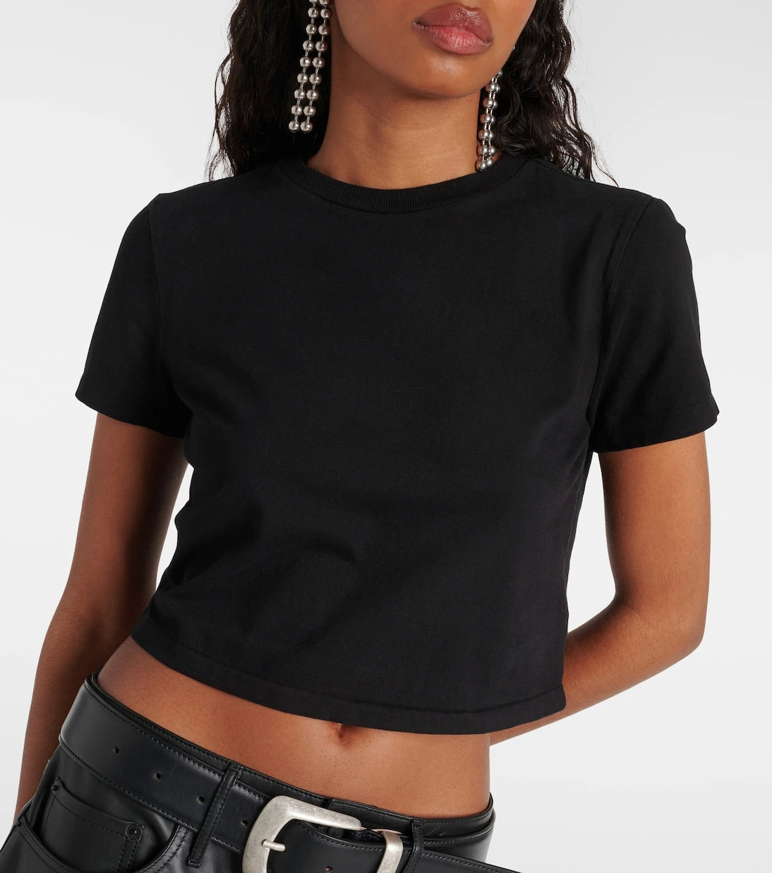 Re/Done - Cotton jersey crop top