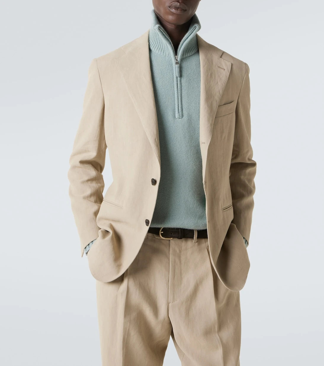Allude - Cashmere half-zip sweater