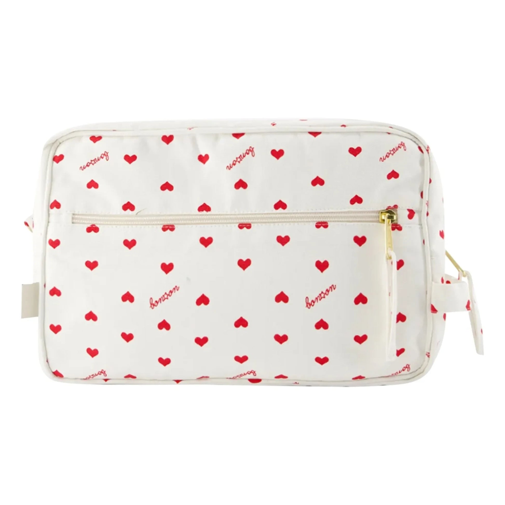 Bonton - Hearts Toilet Bag | Ecru