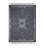 Wool-Cashmere Fringed Alocasia Throw (140cm x 180cm)