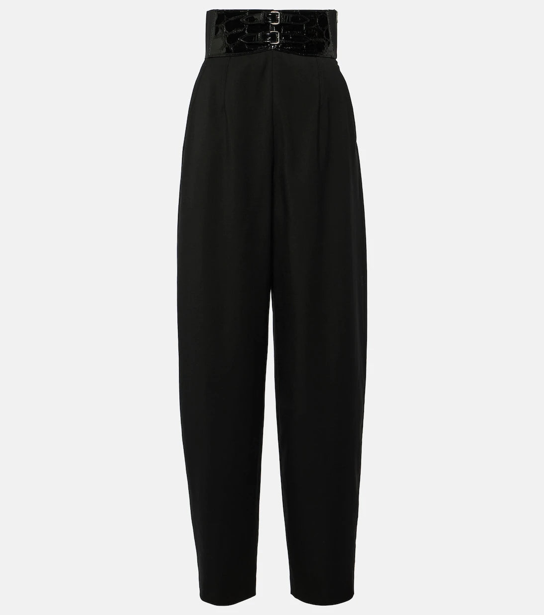 Alaïa - High-rise wool wide-leg pants