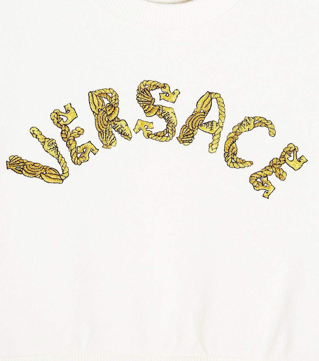 Versace Kids - سويت شيرت قطني بشعار فيرساتشي للأطفال