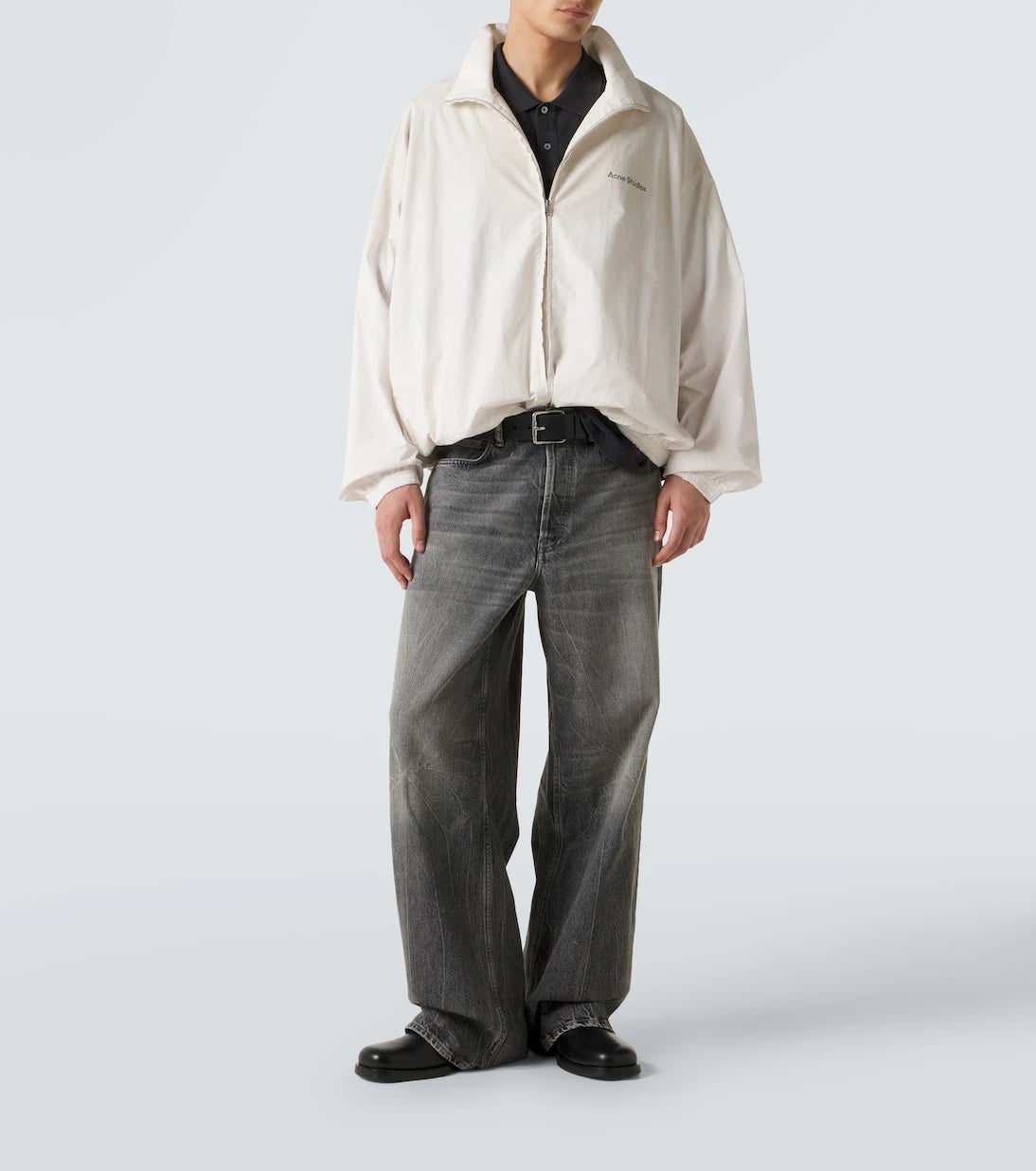 Acne Studios - Logo cotton poplin bomber jacket