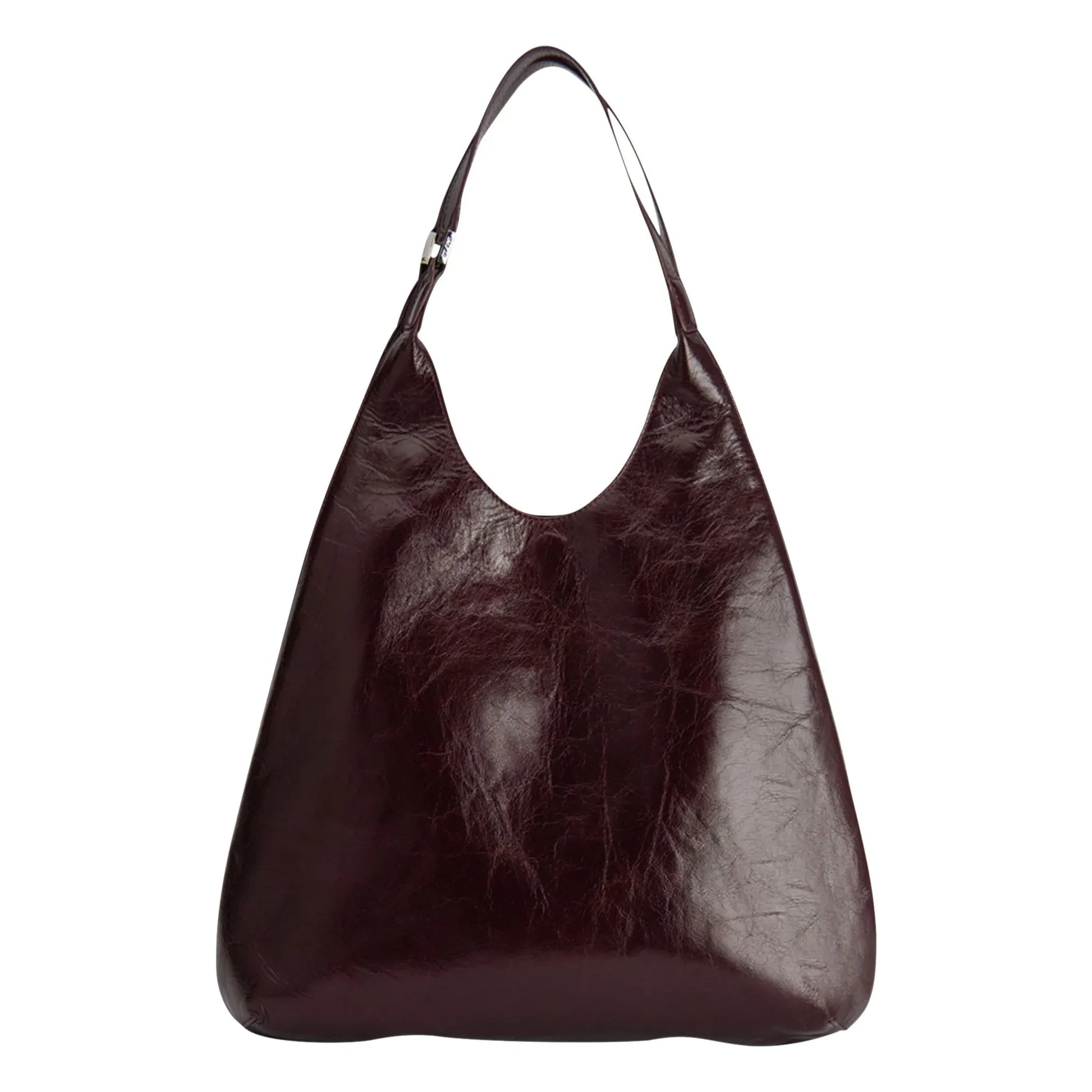 BY FAR - Amber Folio Leather bag | Burgundy