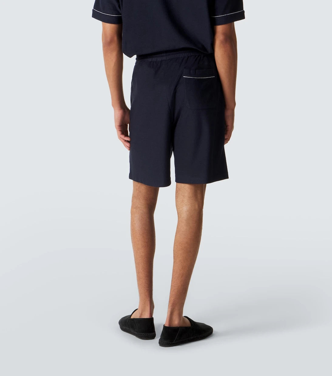 Ralph Lauren Purple Label - شورت من القطن والحرير