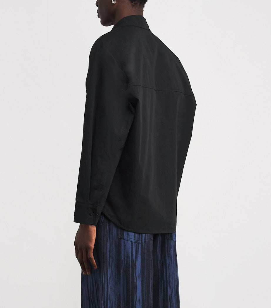 Séfr Black Cotton Overshirt