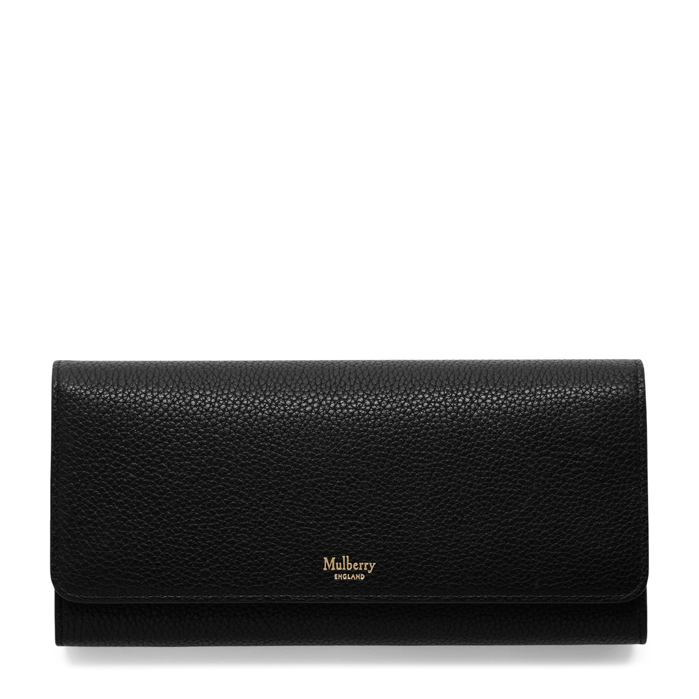 Mulberry Black Leather Continental Wallet