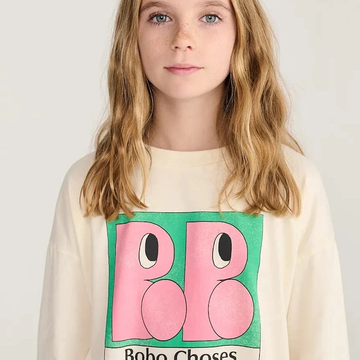 Bobo Choses çocuklar için pamuklu uzun kollu bluz