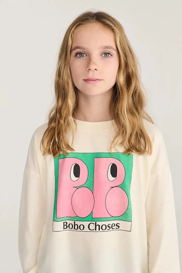 Bobo Choses çocuklar için pamuklu uzun kollu bluz