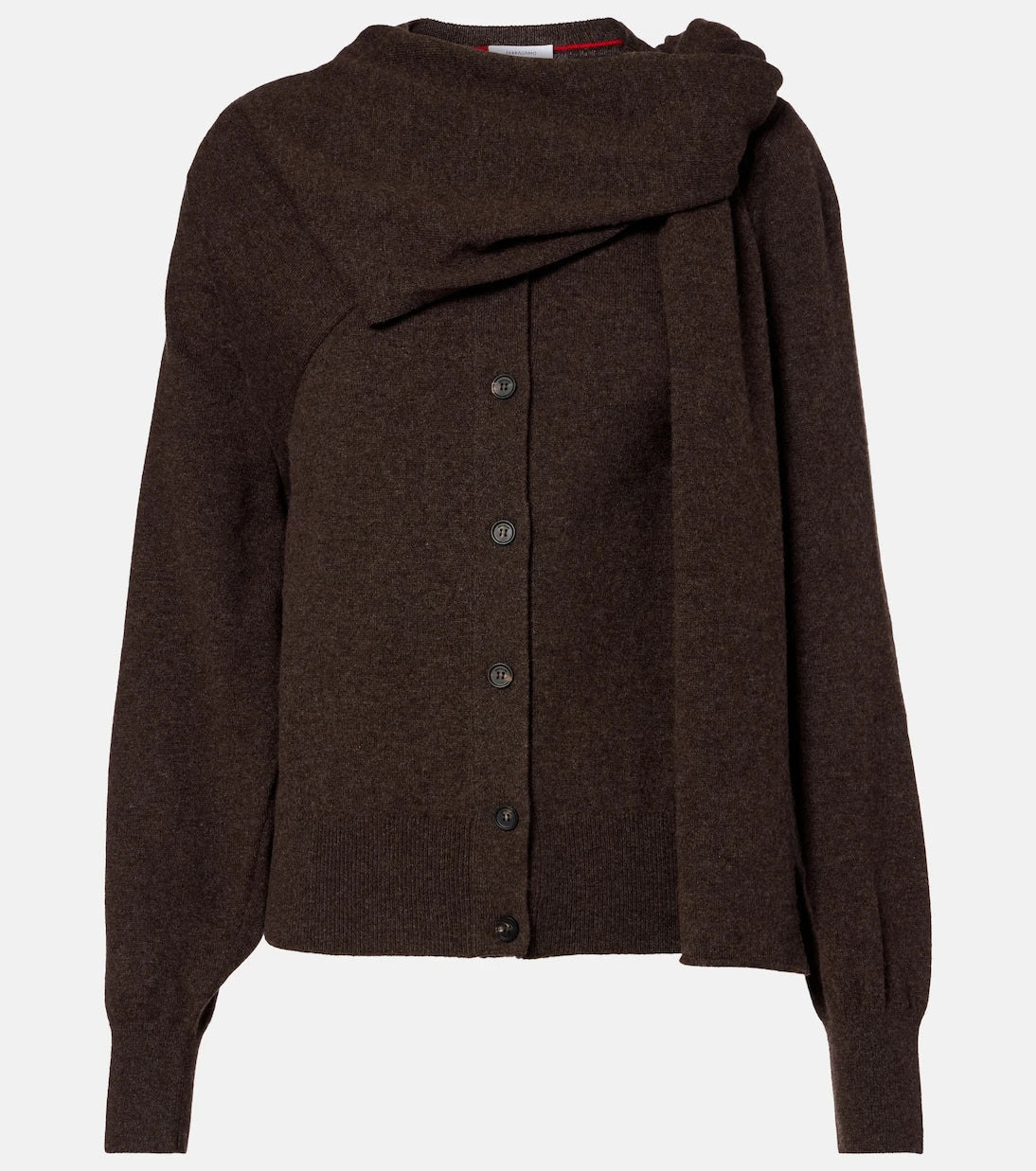 Ferragamo - Draped cashmere cardigan