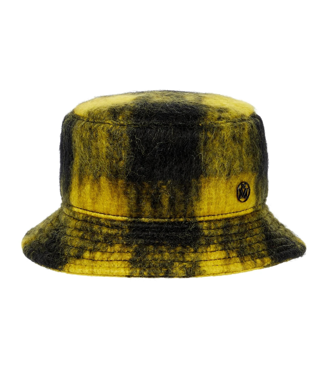 Maison Michel - Jason checked mohair-blend bucket hat