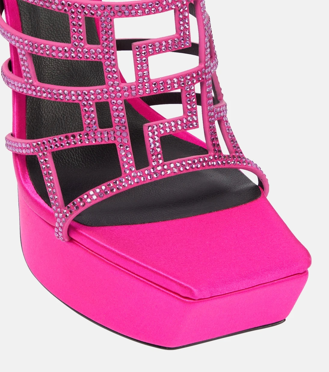 Versace - Greca embellished maze sandals