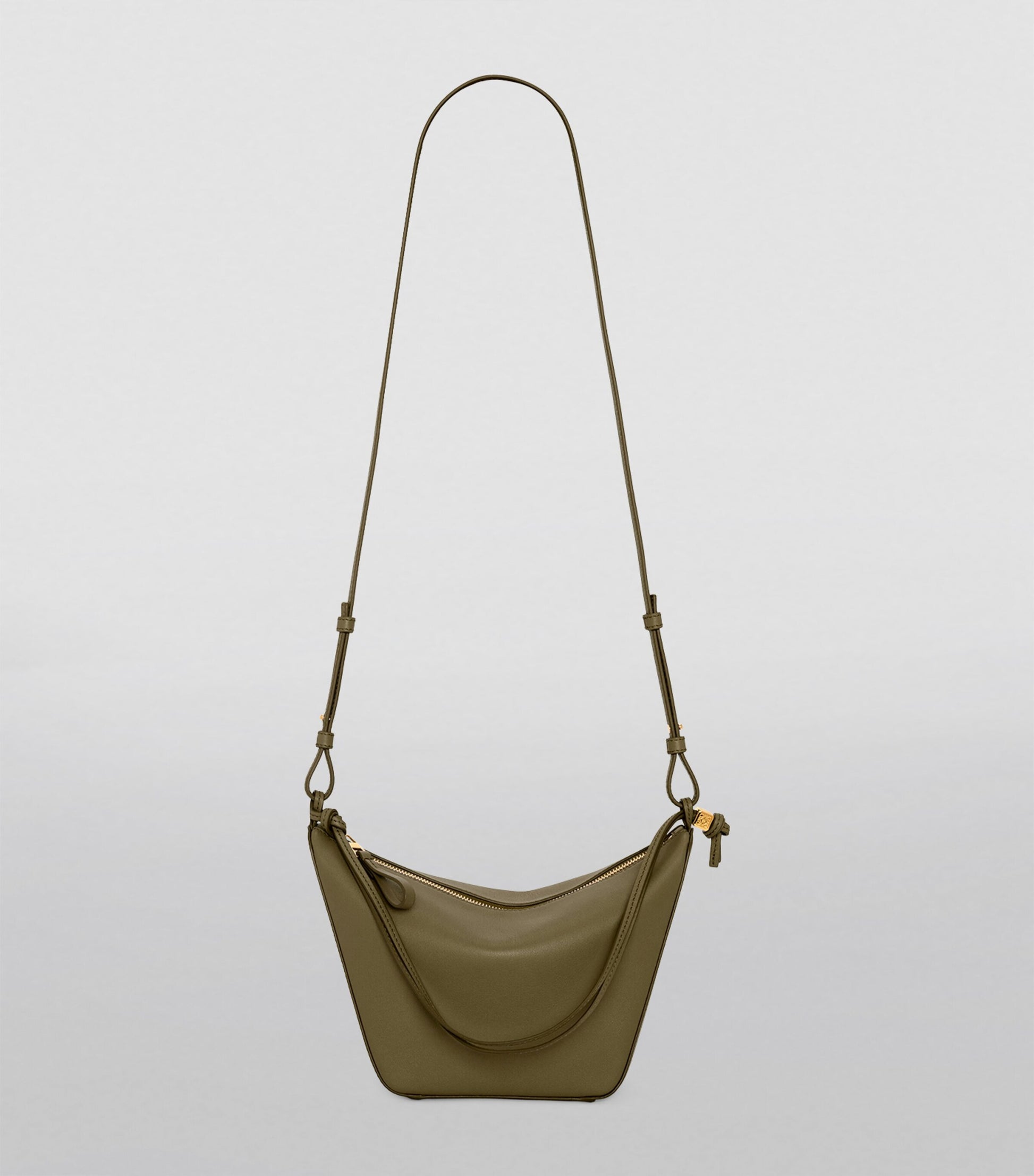 LOEWE Green Mini Leather Hammock Hobo Bag