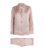 Pink Silk Satin Pyjama Set