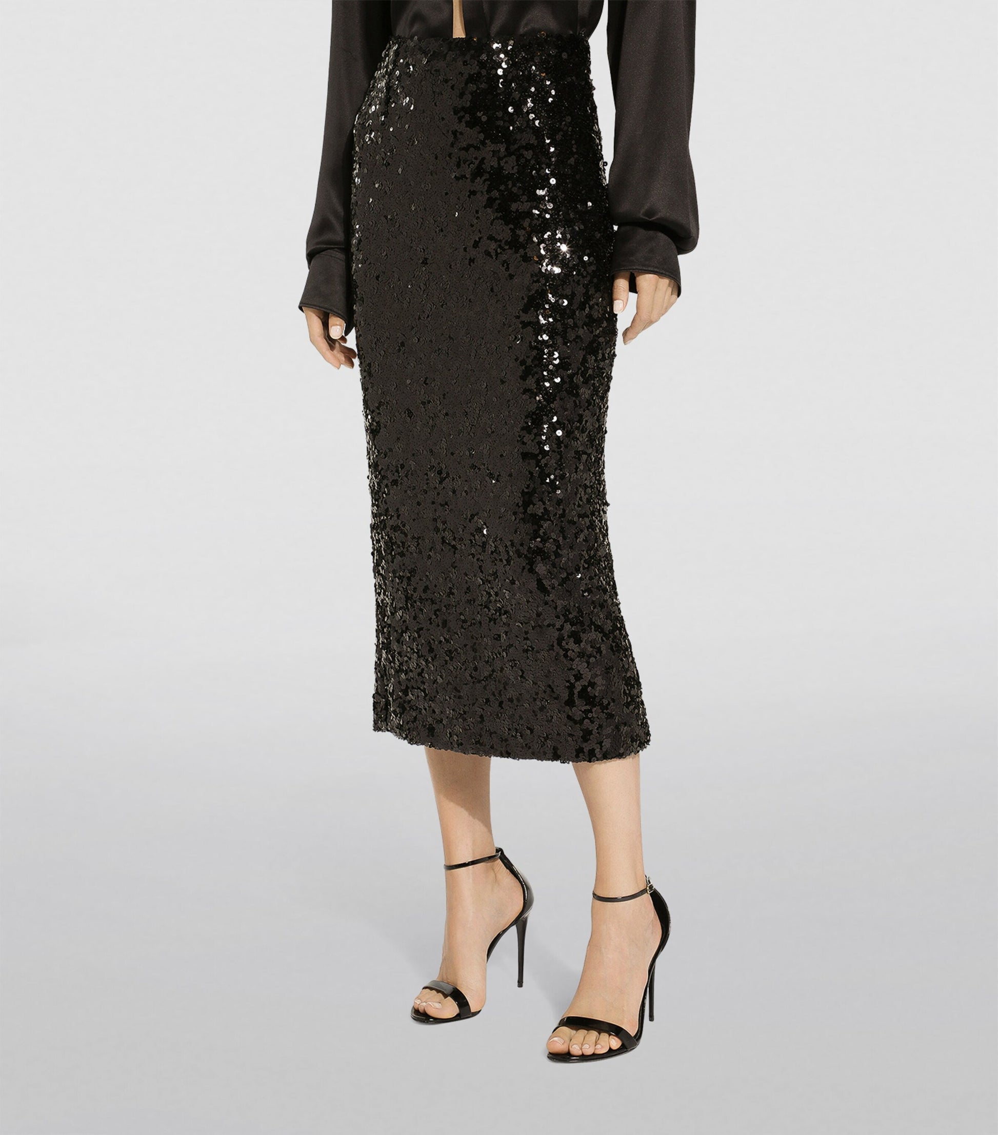 Dolce & Gabbana Multi Sequinned Midi Pencil Skirt