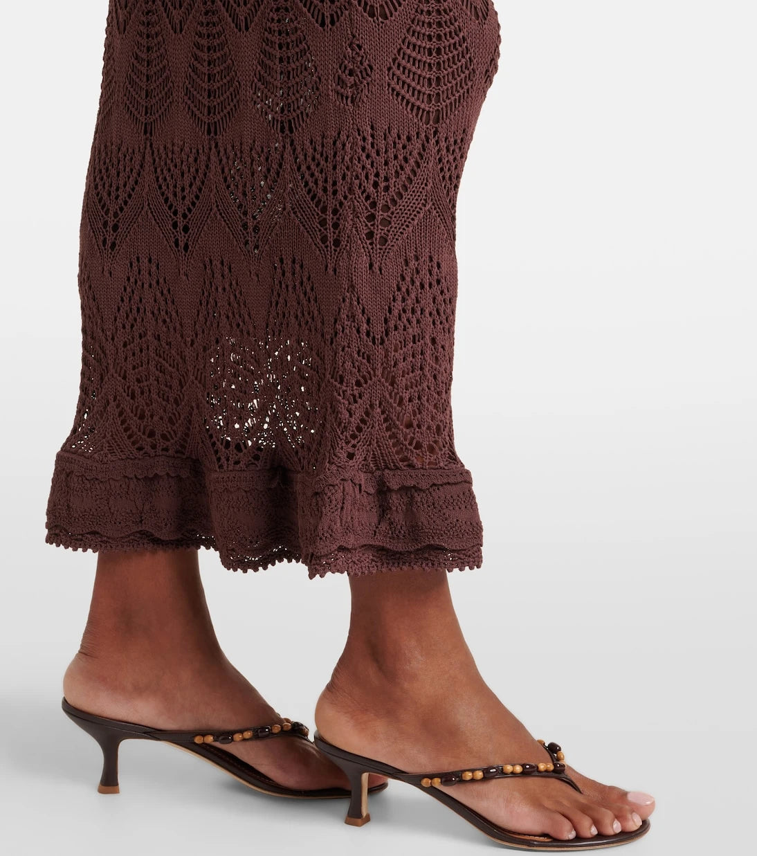 Staud - Roan open-knit midi dress