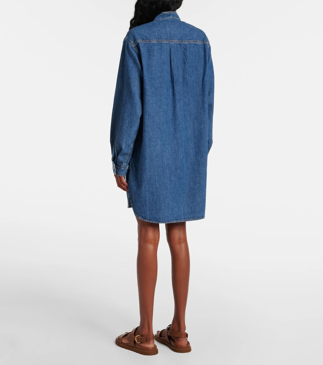 Frame - Double Pocket denim shirt dress