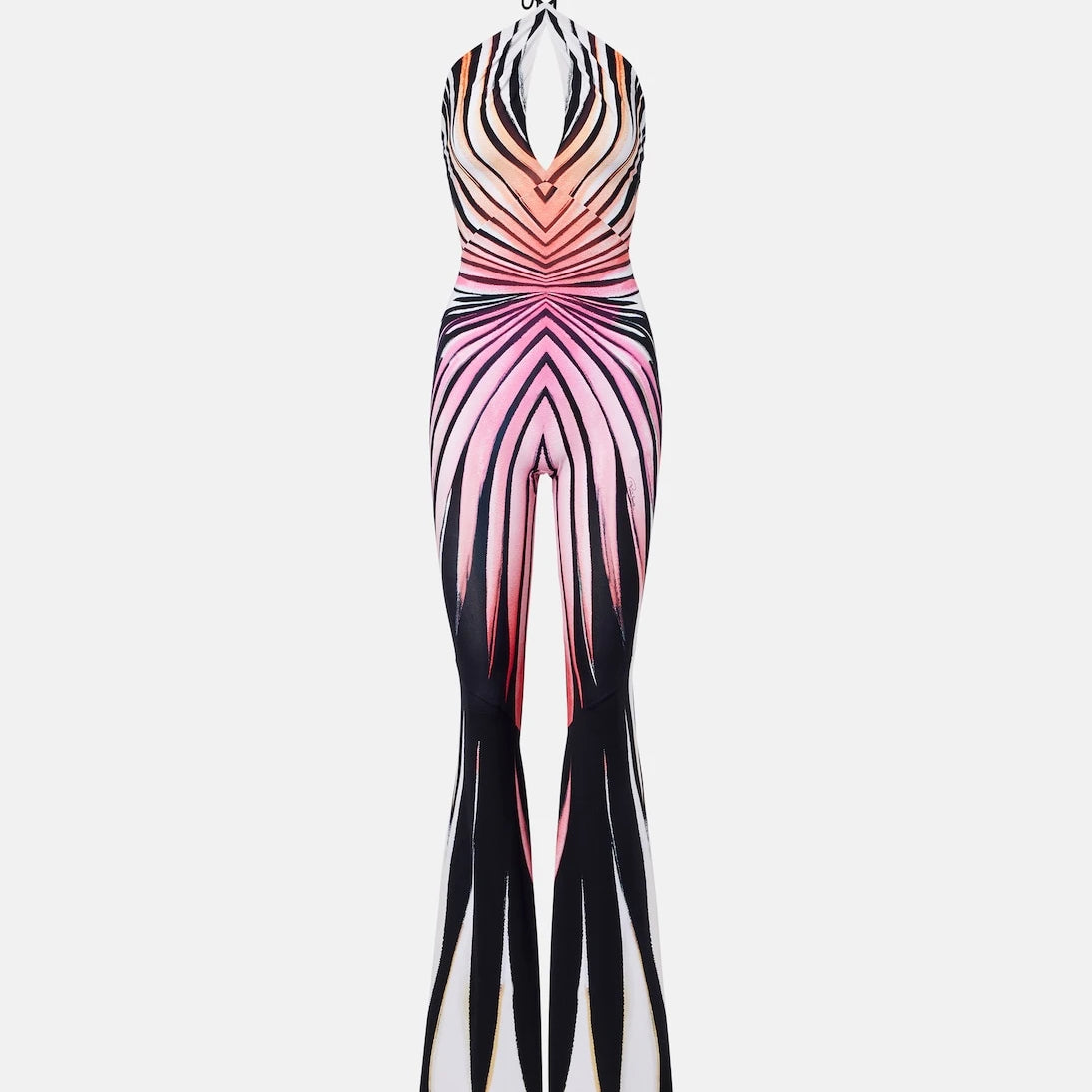 Roberto Cavalli - Printed halterneck jumpsuit