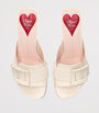 Roger Vivier Ivory Leather Viv’ Canard Heeled Mules 55