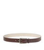 Brunello Cucinelli Brown Carved Leather Belt