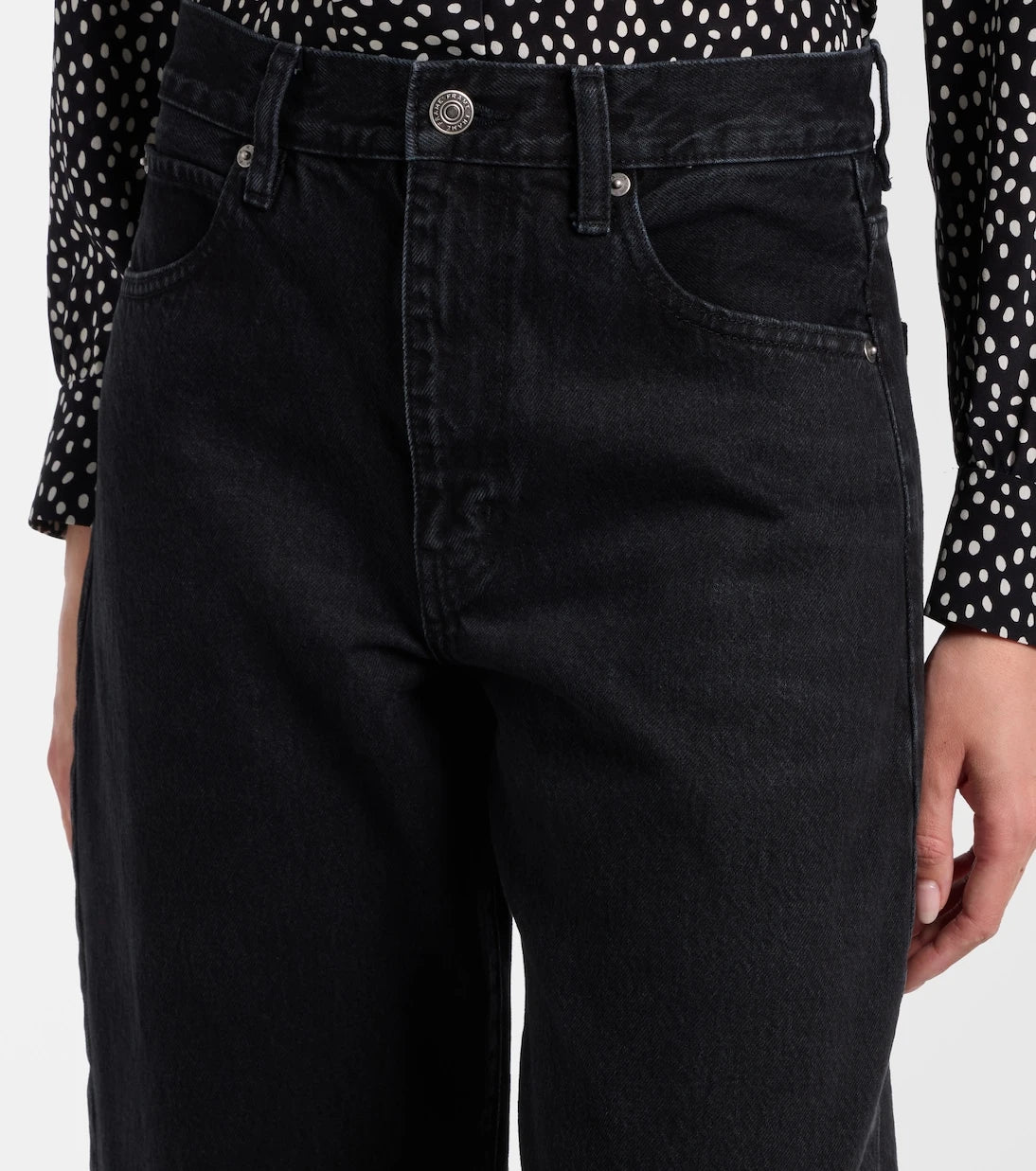 Frame - The Bubble barrel-leg jeans