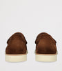 Suede Horsebit Loafers