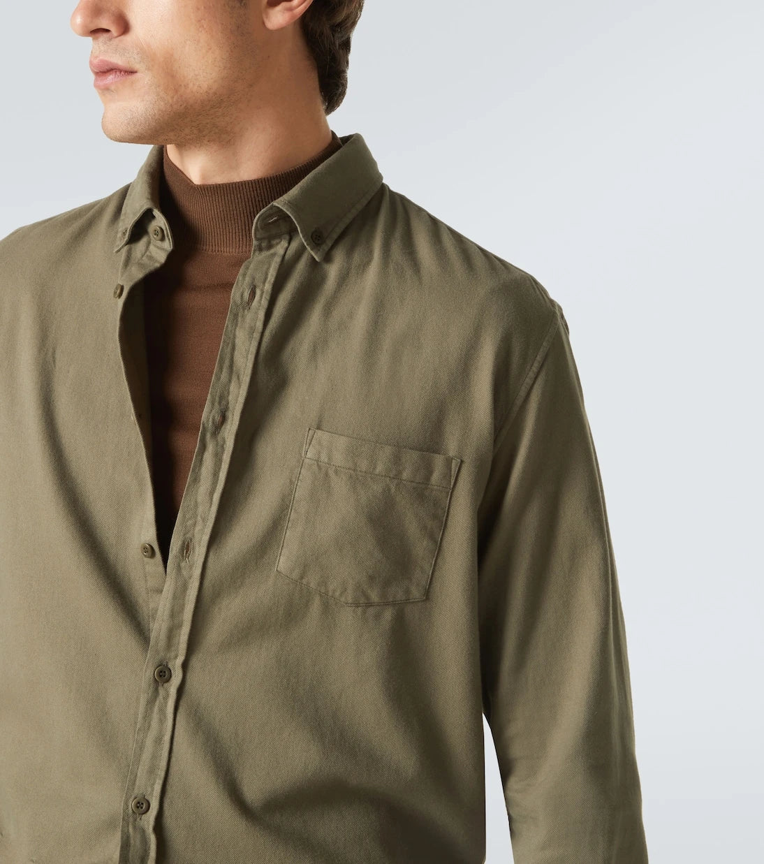 Sunspel - Cotton flannel shirt