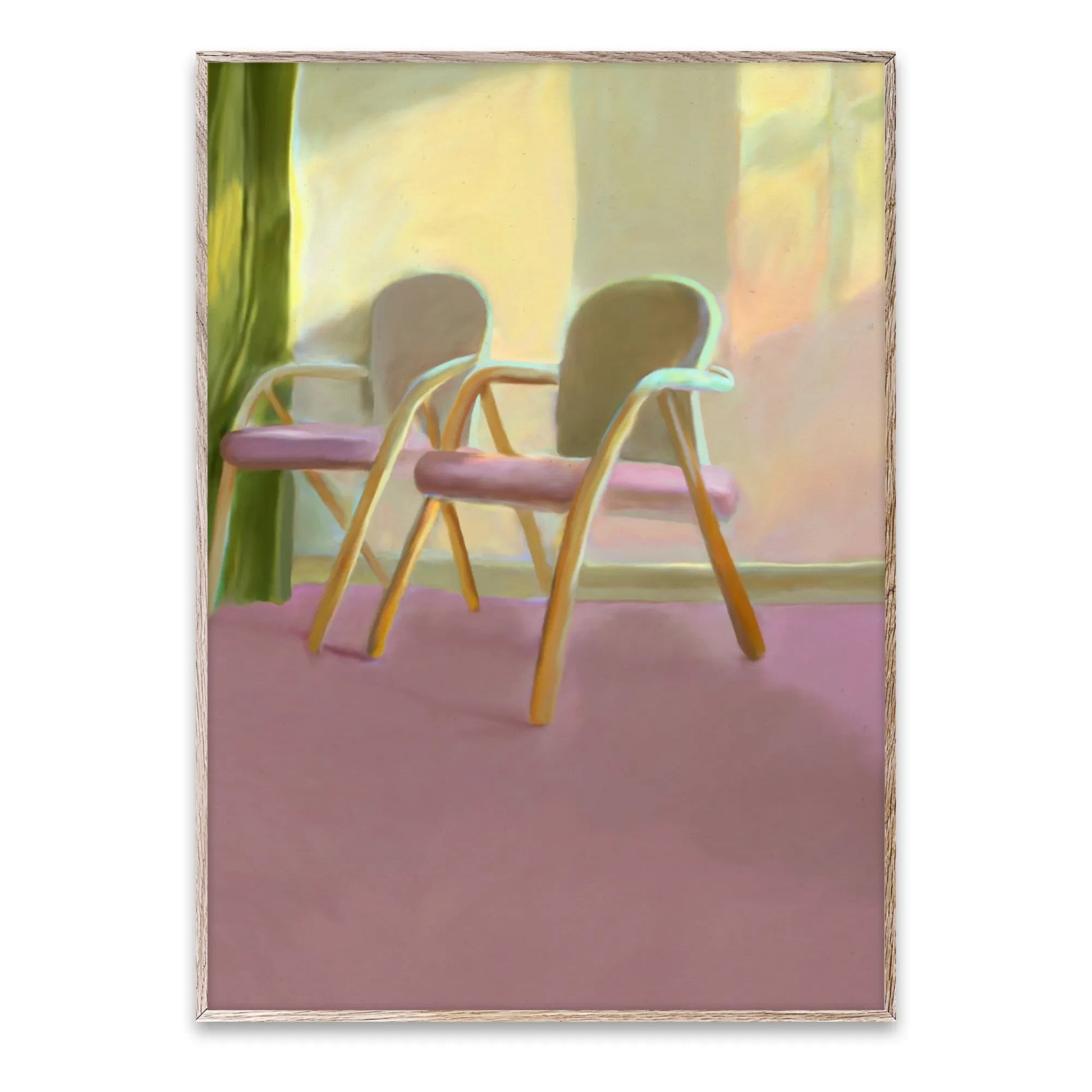 Paper Collective - Waiting Room Poster by Misfitting Things | Pink
