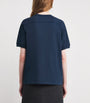 Blue Cotton Monogram T-Shirt