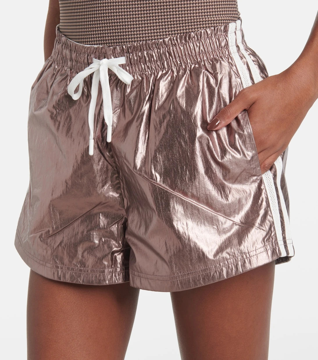 The Upside - Billie metallic running shorts