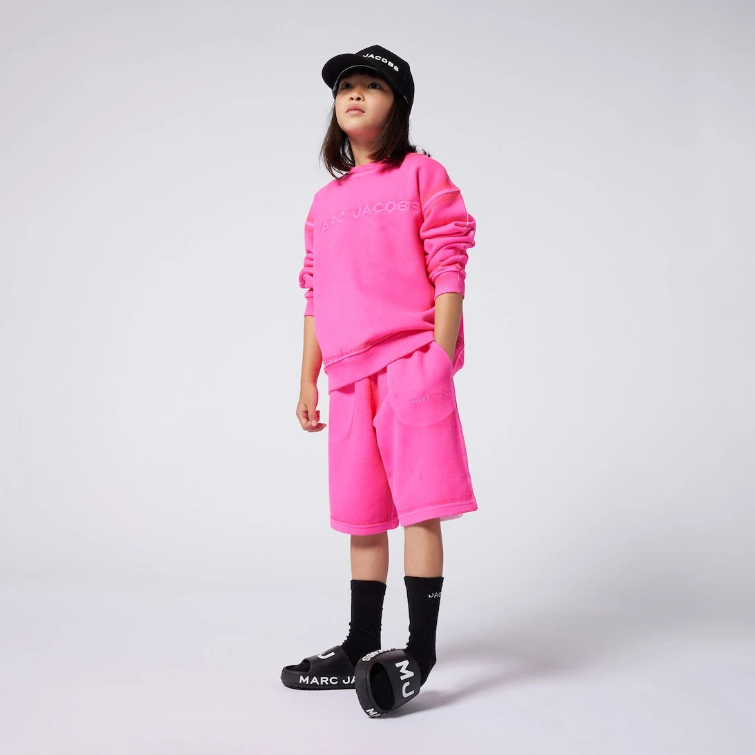Marc Jacobs Kids - شورت من القطن الجيرسيه