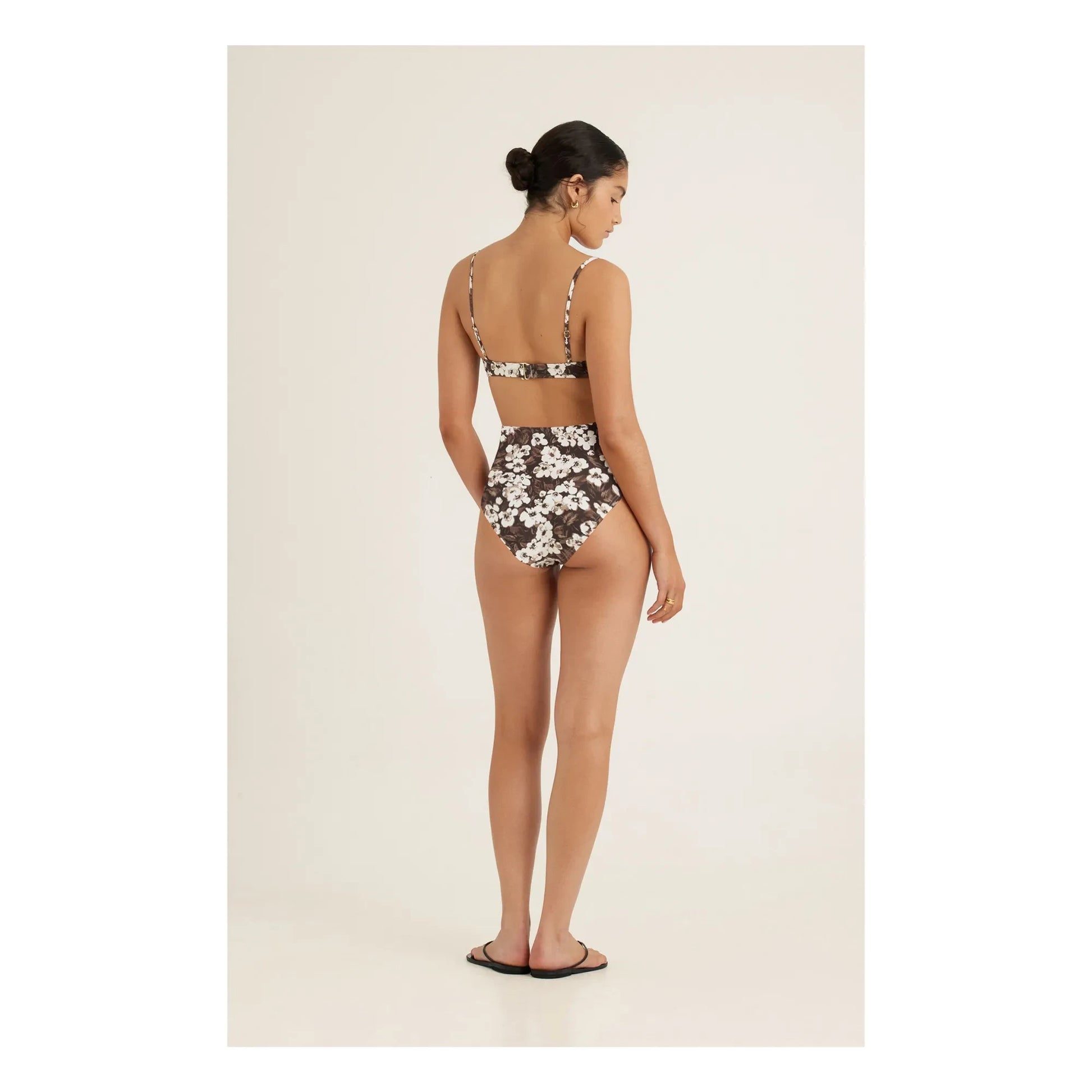 Peony - Balconnet bikini top | Brown