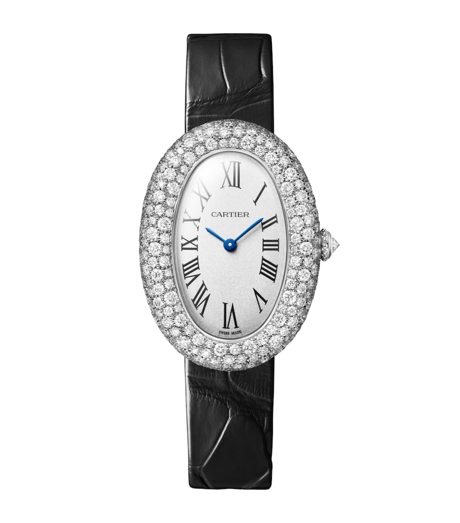Cartier White Gold and Diamond Baignoire Watch 26mm