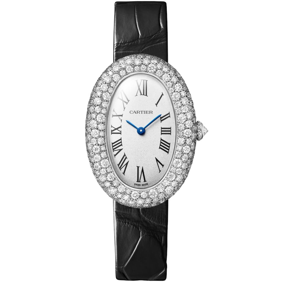 Cartier White Gold and Diamond Baignoire Watch 26mm
