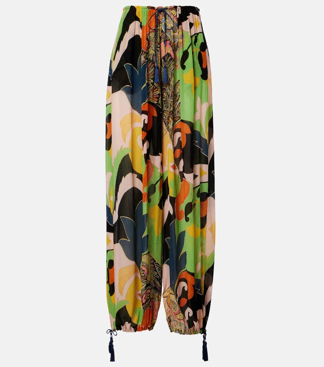 Etro - Printed wide-leg pants