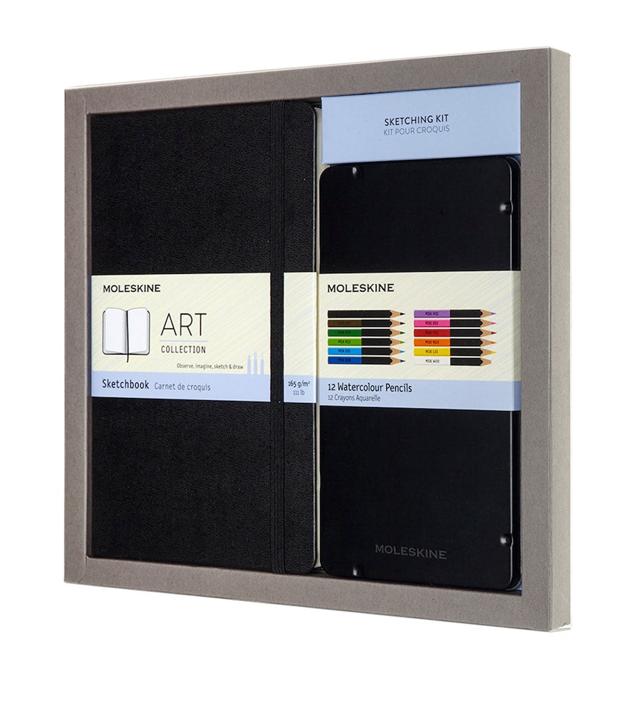 Moleskine Art Collection Colouring and Sketching Kit BK - BLACK