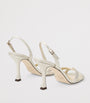 Gold Elsy 90 Suede Heeled Sandals