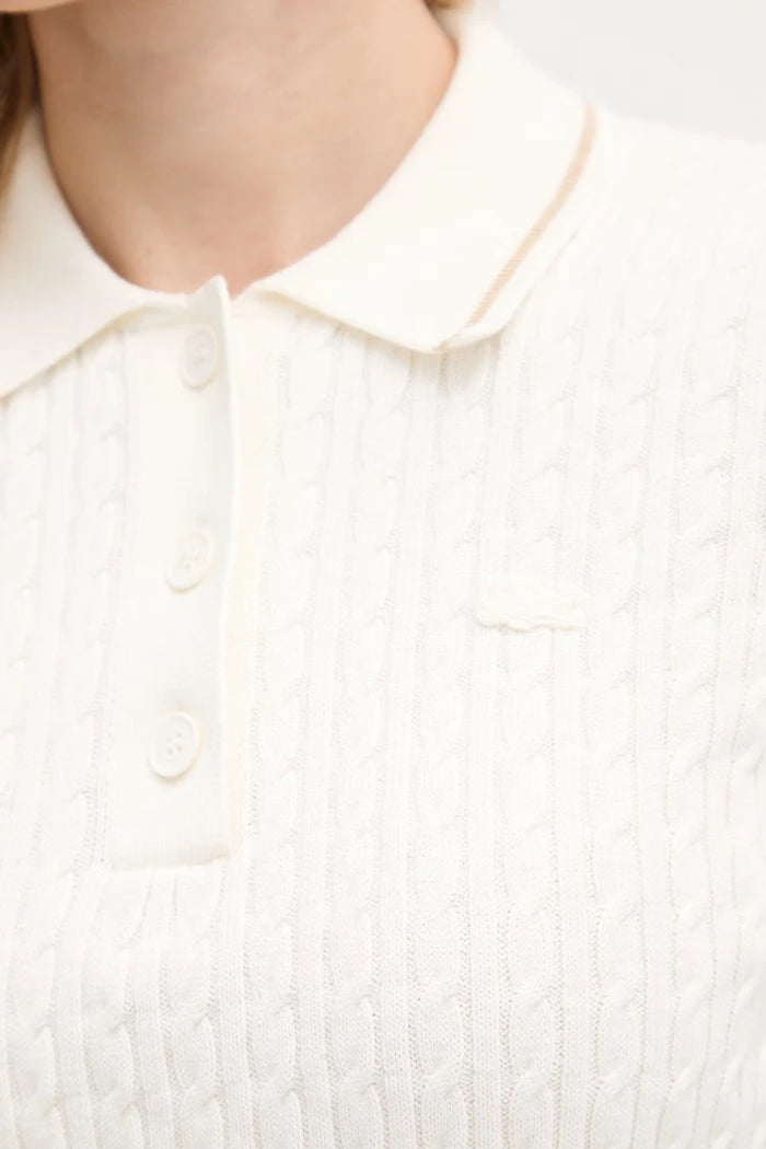 Lacoste kadın pamuklu polo yaka triko