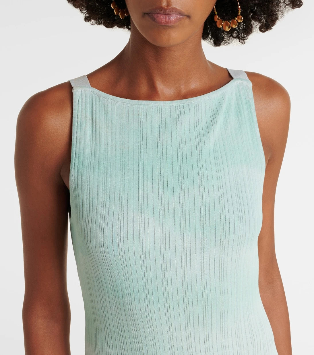 Staud - Bryn printed compact knit midi dress