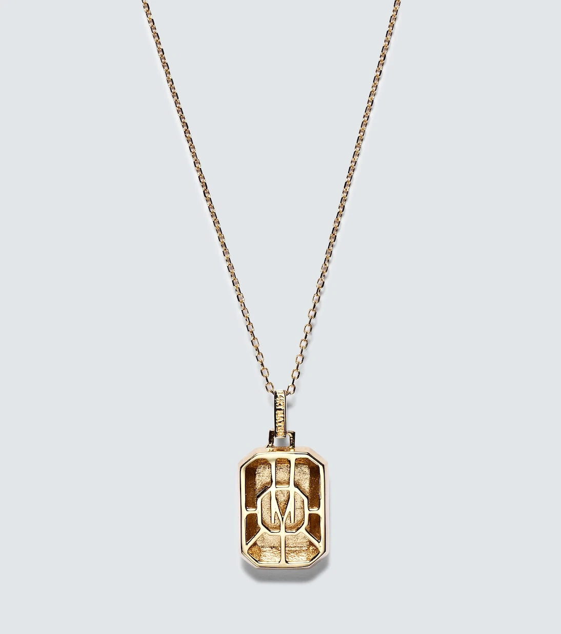 Mateo - Initial 14kt yellow gold pendant necklace