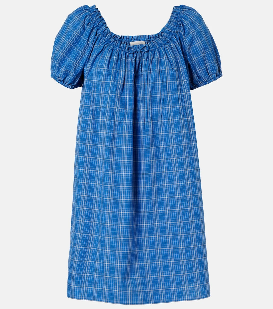Faithfull - Costa plaid cotton minidress