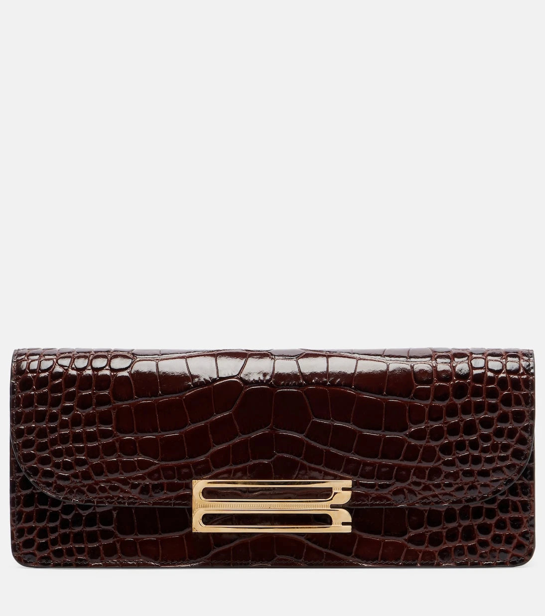 Victoria Beckham - Dorian East-West croc-effect leather clutch